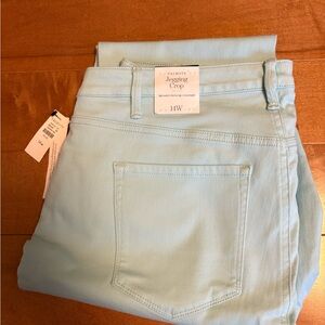 Talbots Sky Blue Jegging Crop Pants